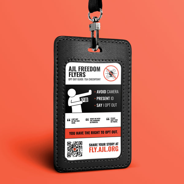 Opt Out Guide Sticker (Luggage Tag Size)