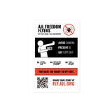 Opt Out Guide Sticker (Luggage Tag Size)